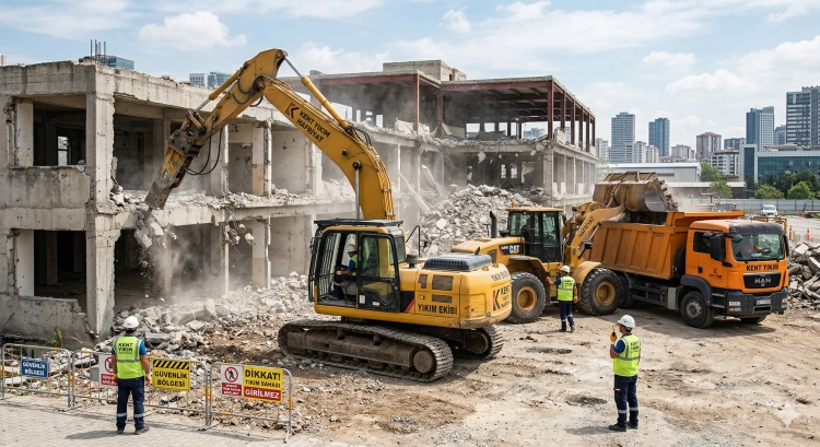Yıkım ve hafriyat çalışması